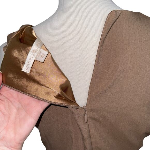 Boston Proper NWT Sleeveless Cowl neck Sheath Dress Sz 8 - Picture 6 of 8